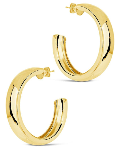 Liviana Polished Statement Hoop Earrings