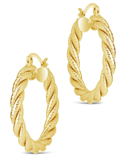Cerys Statement Woven Hoop Earrings