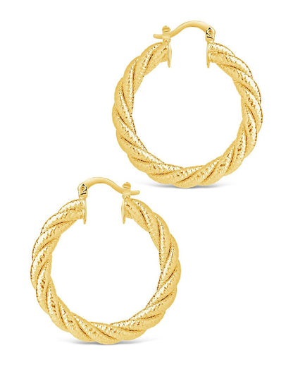 Cerys Statement Woven Hoop Earrings