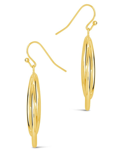 Claudie Interlocking Circle Dangle Earrings