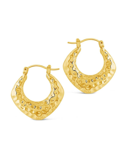 Darla Hammered Hoop Earrings