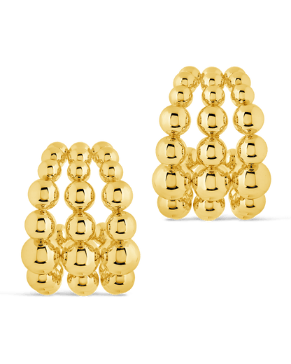 Bubble Sphere Trio Hoop Earrings