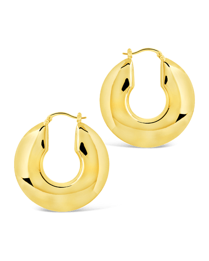 Paige Flat Tube Hoop Earrings