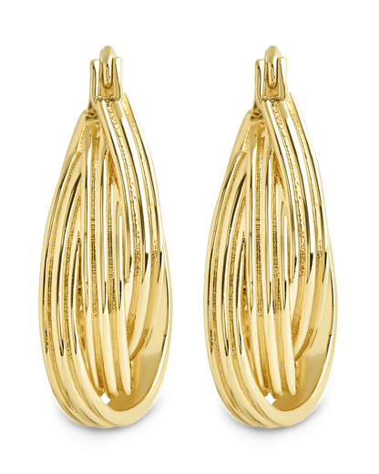 Emery Triple Row Layered Earrings