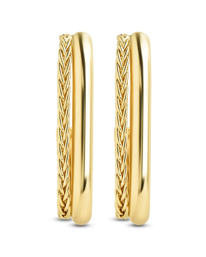 Callista Braided Suspender Earrings