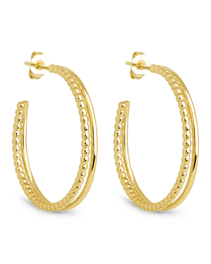 Daria Double Row Hoop Earrings