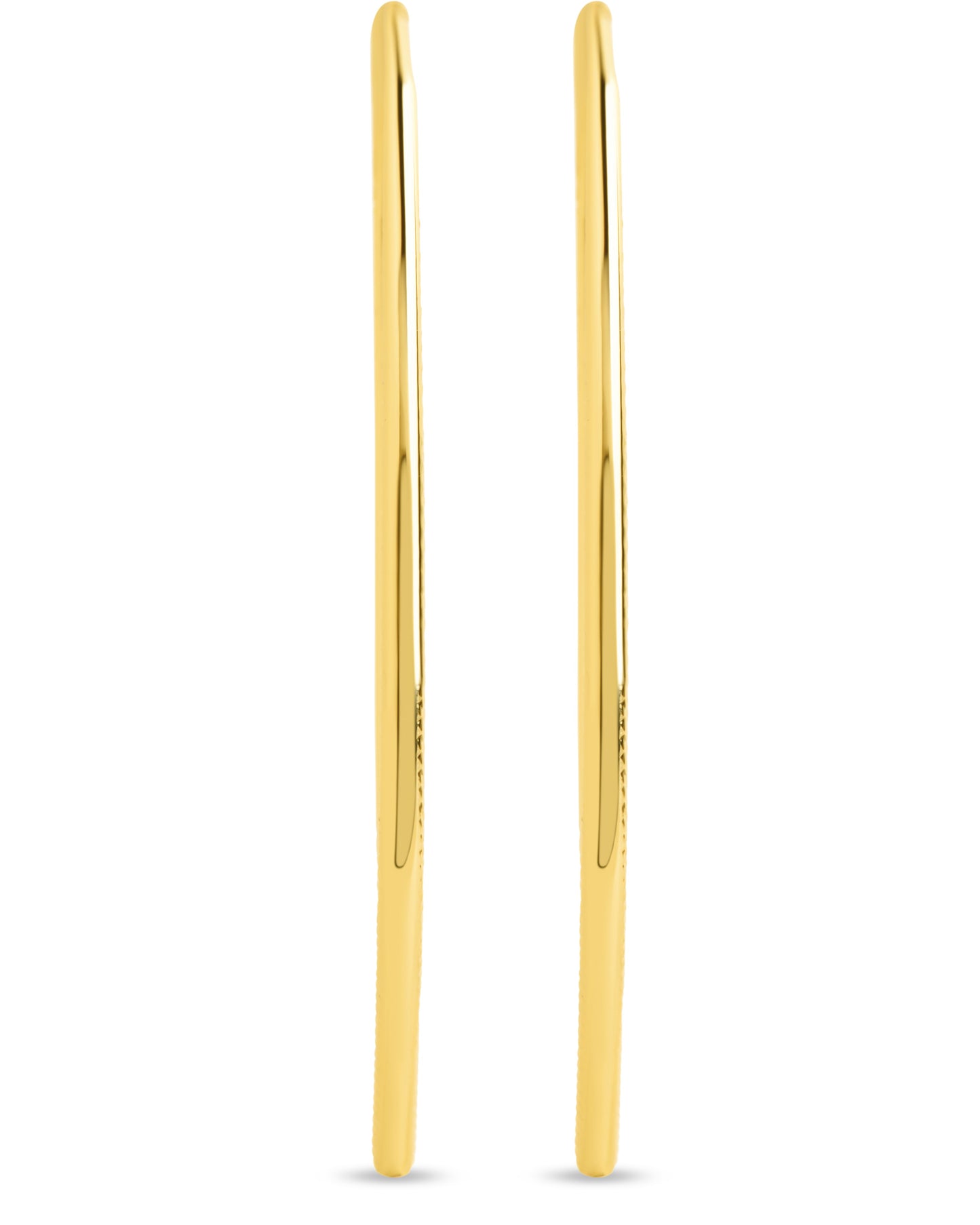 Textured Delicate Threader Hoop Earrings