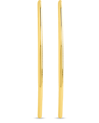 Textured Delicate Threader Hoop Earrings