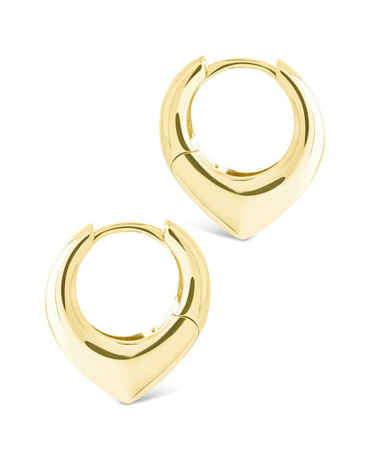 Colby Pointed Teardrop Hoops