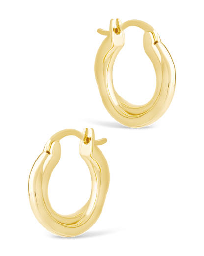 Sterling Silver Janice Twisted Hoop Earrings
