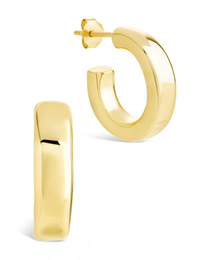 Sterling Silver Marisa Polished Stud Earrings