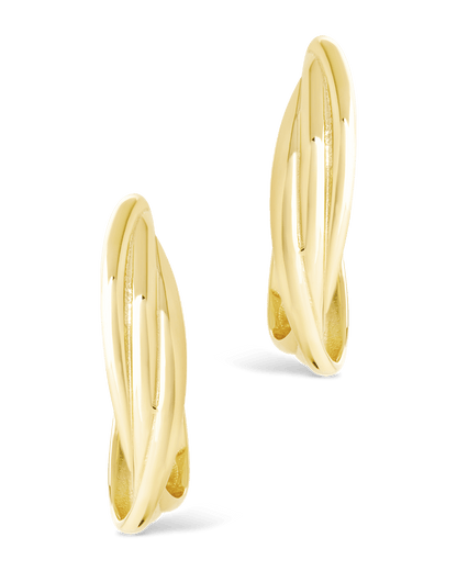 Sterling Silver Monique Twisted Stud Earrings