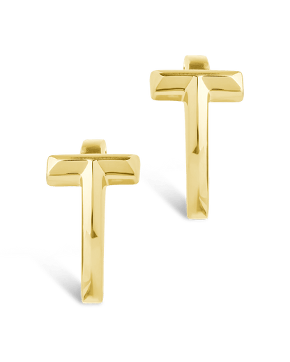 Sterling Silver Kaira Crossbar Hoops