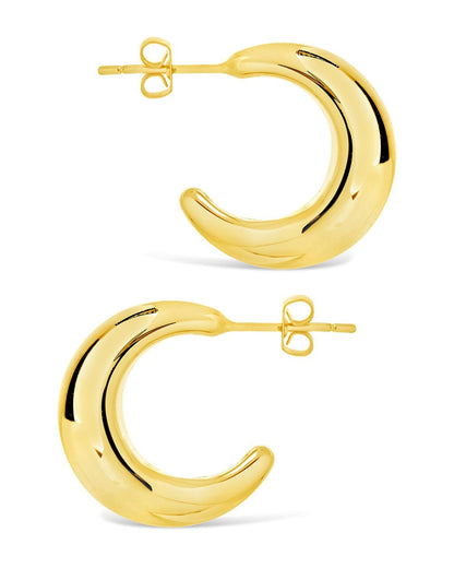 Eclipse Polished Hoop Earrings