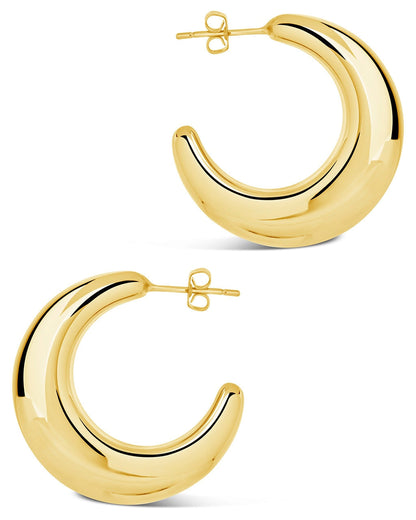 Eclipse Polished Hoop Earrings