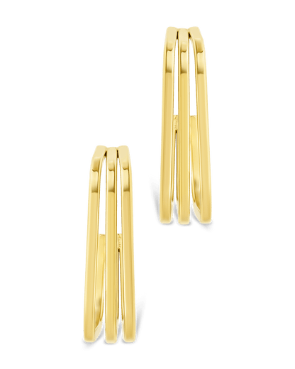 Square Prong Davina Hoop