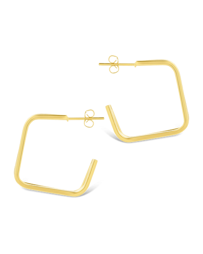 Square Prong Davina Hoop