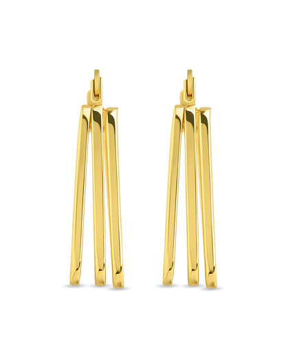 Belinda Textured Square Earrings