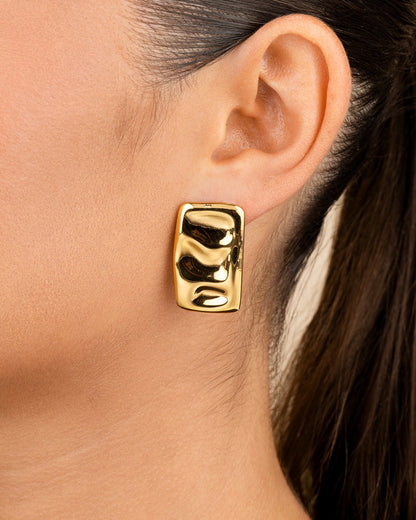 Monet Molten Metal Bar Stud Earrings