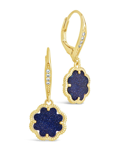 Rose Petal Short Drop Earrings