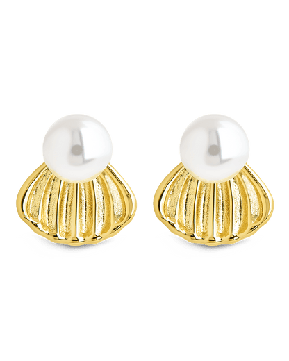 Alice Pearl & Shell Stud Earrings