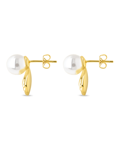 Alice Pearl & Shell Stud Earrings