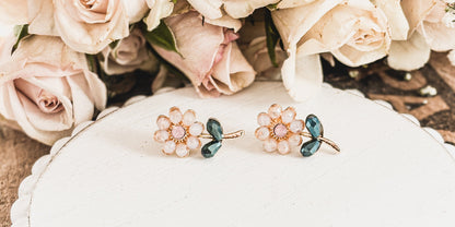 Beautiful Dainty Flower Studs