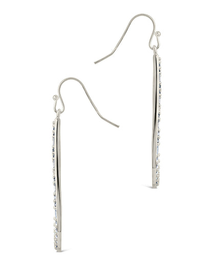 Evangeline CZ Teardrop Hoop Earrings