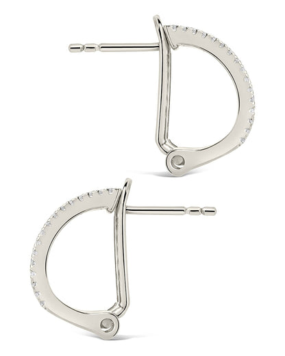 Serena CZ Hoop Earrings