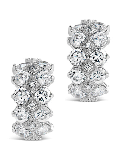 Lena CZ Hoop Earrings