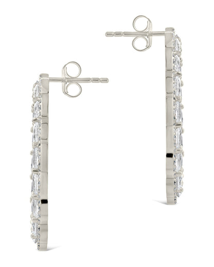 Rosario CZ Oval Stud Earrings