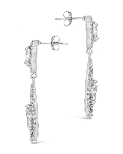 Cheyenne CZ Drop Stud Earrings