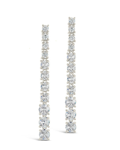 Natasha CZ Drop Stud Earrings