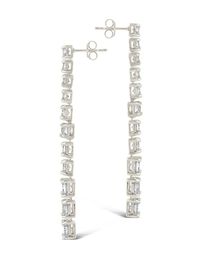 Natasha CZ Drop Stud Earrings