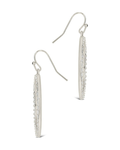 Della CZ Circle Dangle Earrings