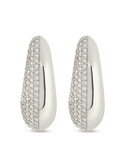 Callie CZ Teardrop Polished Earring