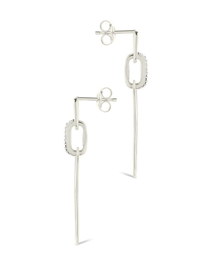 Chelle CZ Mixed Link Drop Studs
