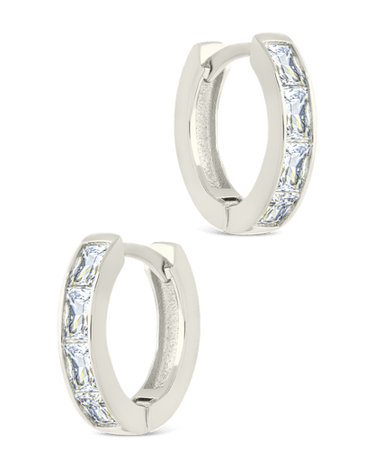 Anwen Emerald Cut CZ Hoops