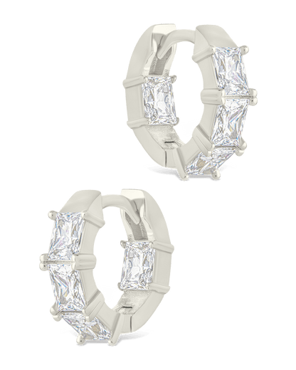 Cosima Baguette CZ Hoops