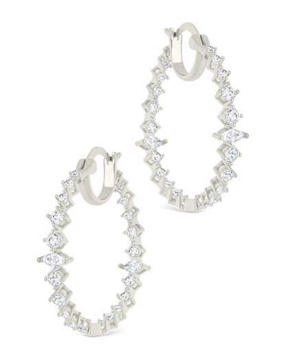 Aaliyah CZ Hoop Earrings