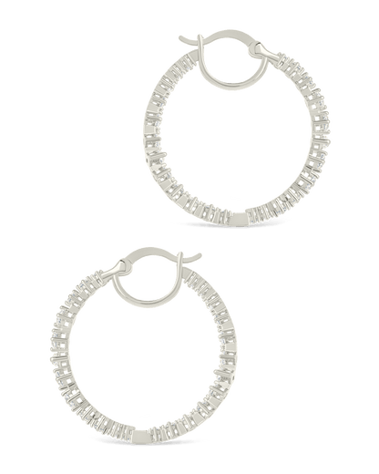 Aaliyah CZ Hoop Earrings
