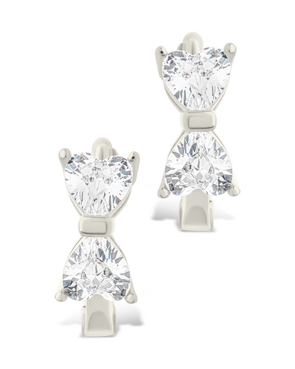 Sterling Silver Ravenna CZ Micro Hoop Earrings