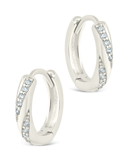 Sterling Silver Adelise Micro Hoops