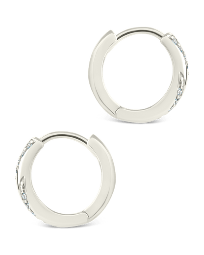 Sterling Silver Adelise Micro Hoops