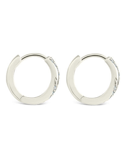 Sterling Silver Adelise Micro Hoops