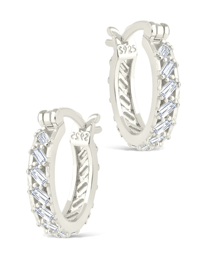 Sterling Silver Norabelle Micro Hoops