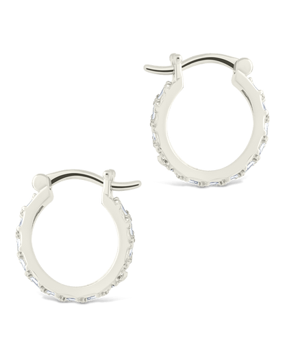 Sterling Silver Norabelle Micro Hoops