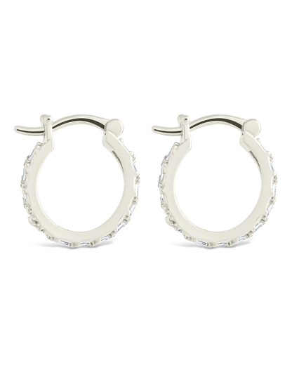 Sterling Silver Norabelle Micro Hoops