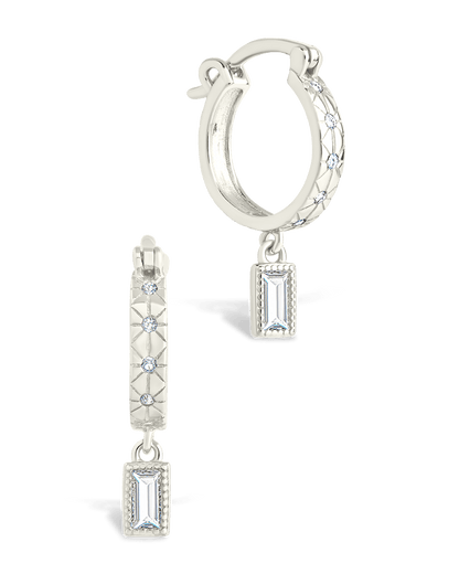 Sterling Silver Oaklyn Micro Hoops