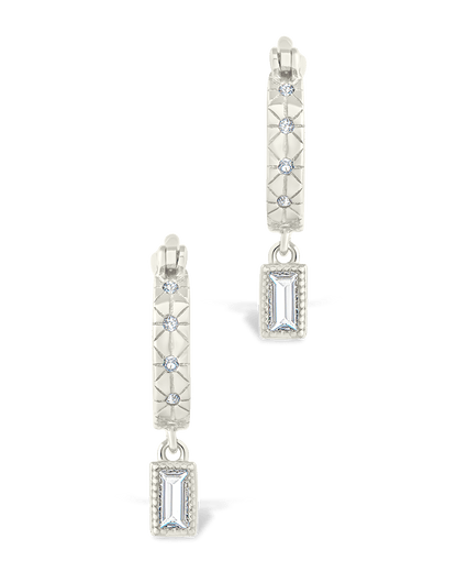 Sterling Silver Oaklyn Micro Hoops